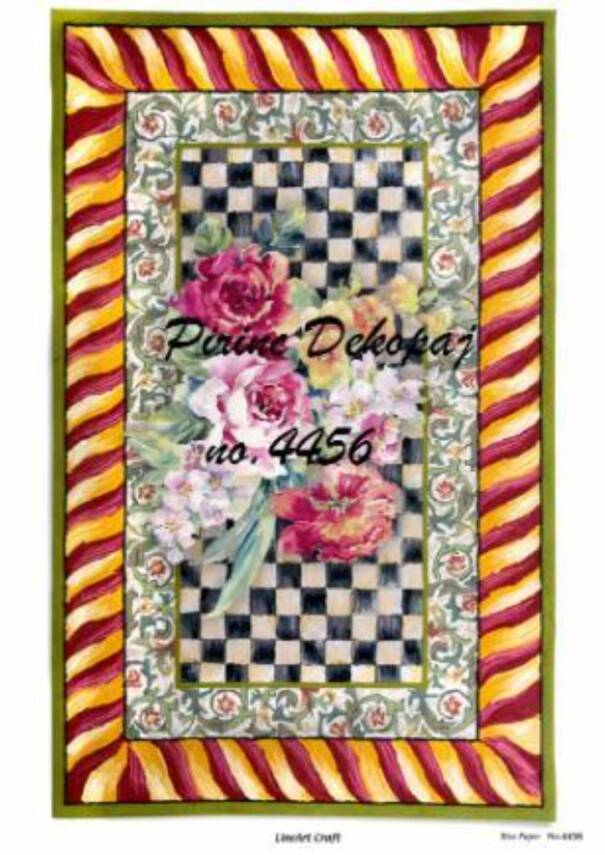 Çiçek Desenli Pirinç Dekopaj Model : 4456 - 1