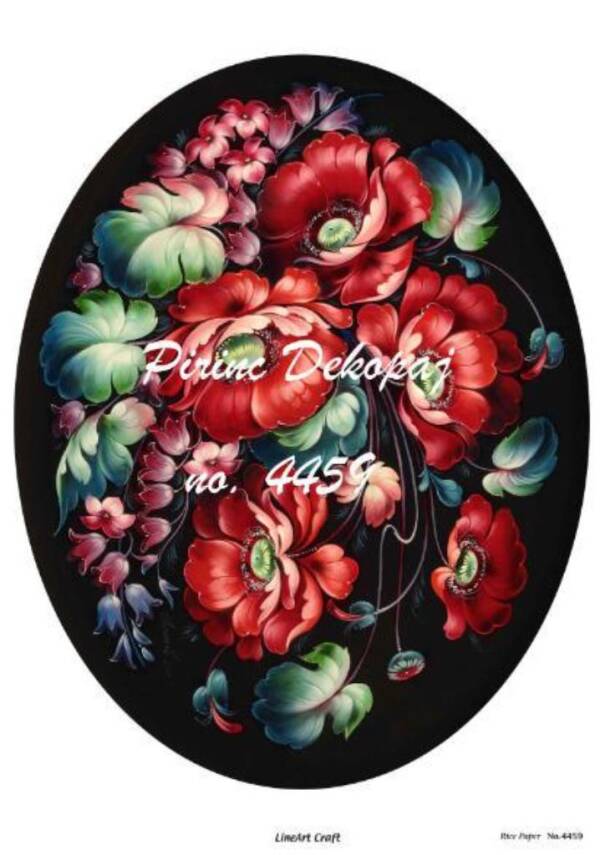 Çiçek Desenli Pirinç Dekopaj Model : 4459 - 1