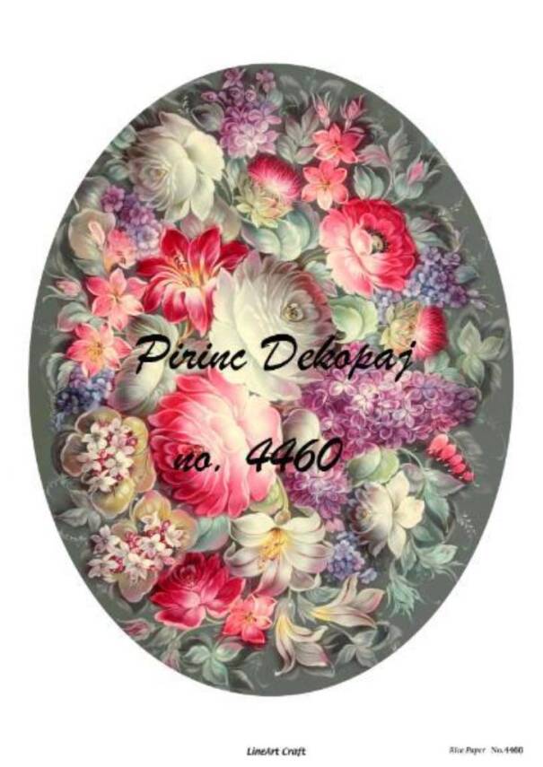 Çiçek Desenli Pirinç Dekopaj Model : 4460 - 1