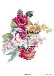 Çiçek Desenli Pirinç Dekopaj Model : 4497 - Line Art