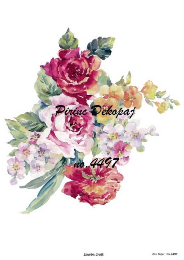 Çiçek Desenli Pirinç Dekopaj Model : 4497 - 1