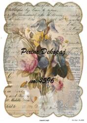 Çiçek Desenli Pirinç Dekopaj Model : 4596 - Line Art