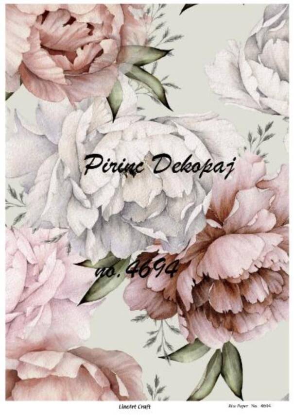 Çiçek Desenli Pirinç Dekopaj Model : 4694 - 1