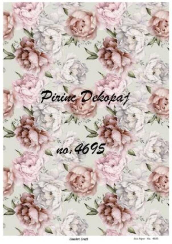 Çiçek Desenli Pirinç Dekopaj Model : 4695 - 1