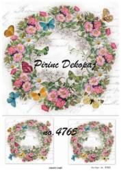 Çiçek Desenli Pirinç Dekopaj Model : 4765 - Line Art