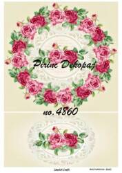 Çiçek Desenli Pirinç Dekopaj Model : 4860 - Line Art