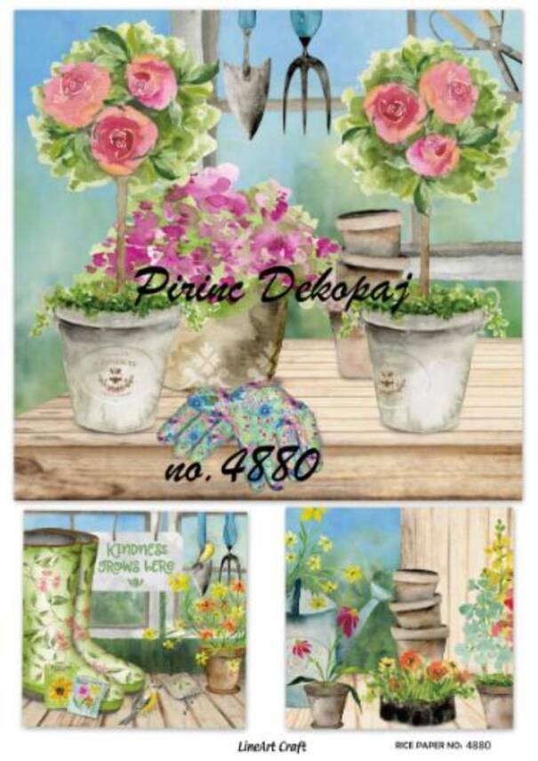 Çiçek Desenli Pirinç Dekopaj Model : 4880 - 1