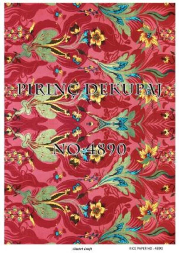 Çiçek Desenli Pirinç Dekopaj Model : 4890 - 1
