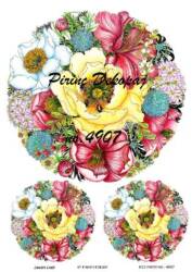 Çiçek Desenli Pirinç Dekopaj Model : 4907 - Line Art