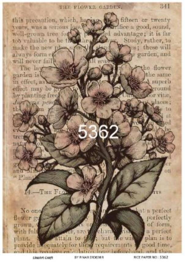 Çiçek Desenli Pirinç Dekopaj Model : 5362 - 1