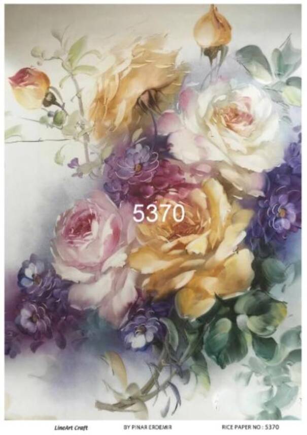 Çiçek Desenli Pirinç Dekopaj Model : 5370 - 1