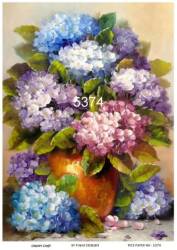 Çiçek Desenli Pirinç Dekopaj Model : 5374 - Line Art