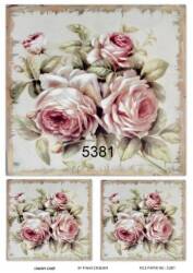 Çiçek Desenli Pirinç Dekopaj Model : 5381 - Line Art