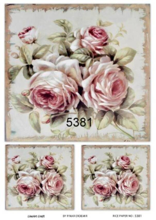 Çiçek Desenli Pirinç Dekopaj Model : 5381 - 1