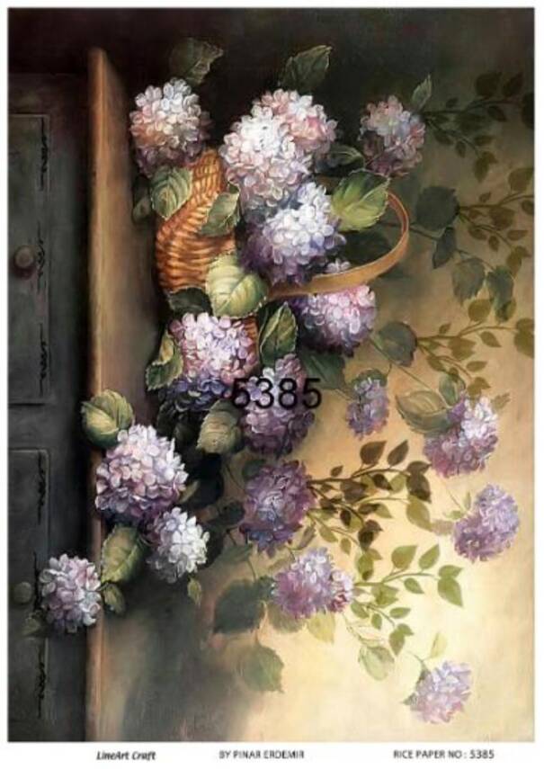 Çiçek Desenli Pirinç Dekopaj Model : 5385 - 1
