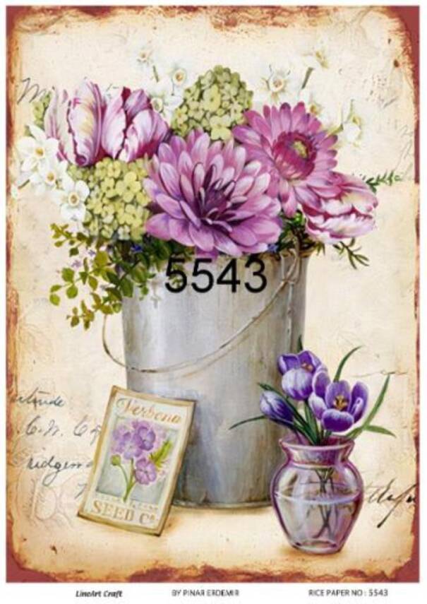 Çiçek Desenli Pirinç Dekopaj Model : 5543 - 1