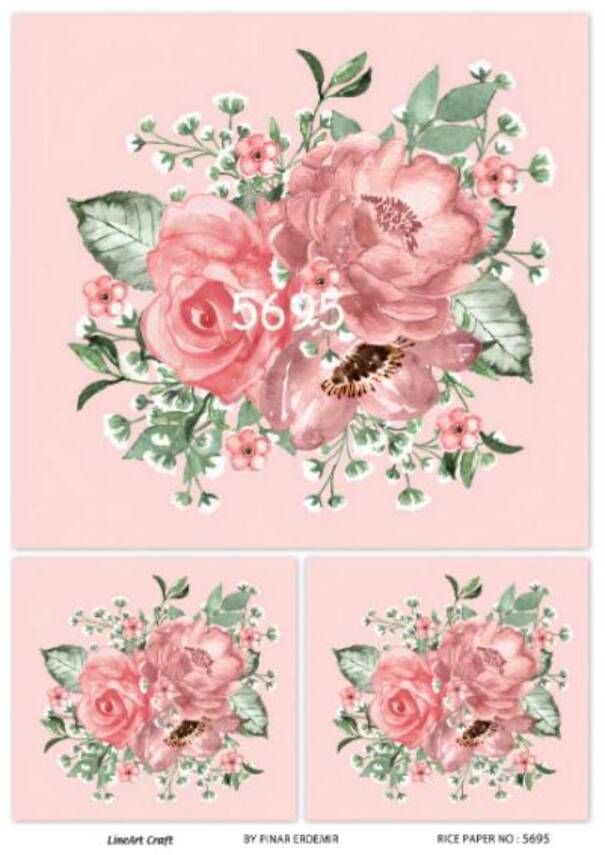Çiçek Desenli Pirinç Dekopaj Model : 5695 - 1