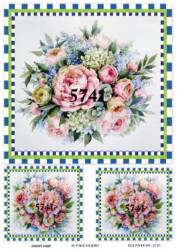 Çiçek Desenli Pirinç Dekopaj Model : 5741 - Line Art