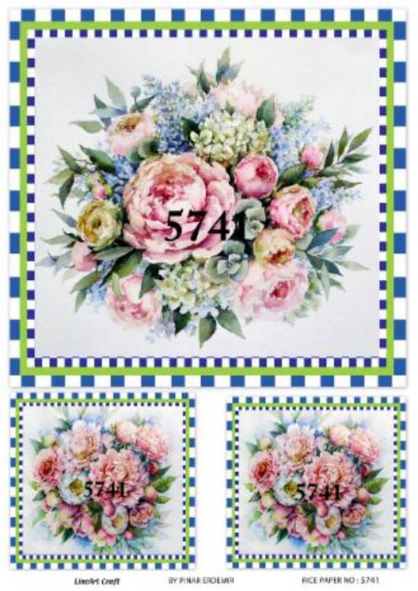 Çiçek Desenli Pirinç Dekopaj Model : 5741 - 1