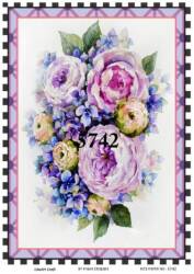 Çiçek Desenli Pirinç Dekopaj Model : 5742 - Line Art