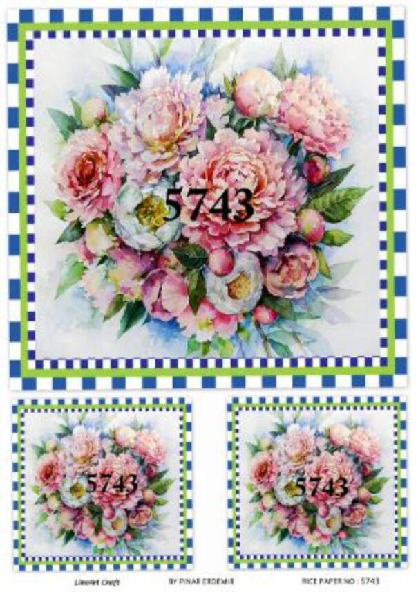 Çiçek Desenli Pirinç Dekopaj Model : 5743 - 1