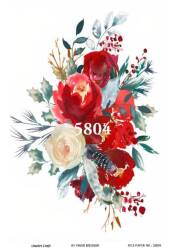 Çiçek Desenli Pirinç Dekopaj Model : 5804 - Line Art