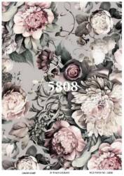 Çiçek Desenli Pirinç Dekopaj Model : 5808 - Line Art