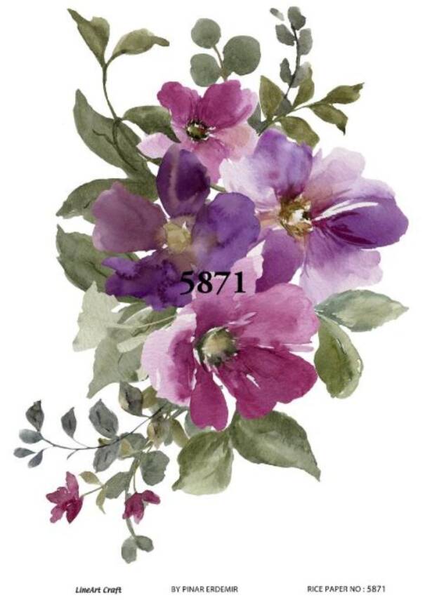 Çiçek Desenli Pirinç Dekopaj Model : 5871 - 1
