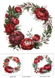 Çiçek Desenli Pirinç Dekopaj Model : 5881 - Line Art