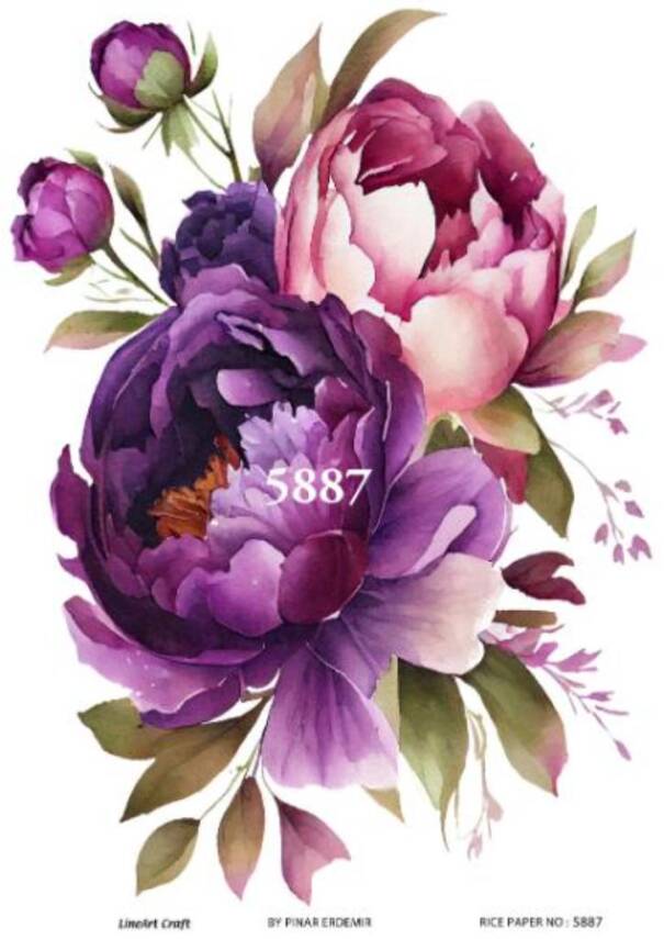 Çiçek Desenli Pirinç Dekopaj Model : 5887 - 1