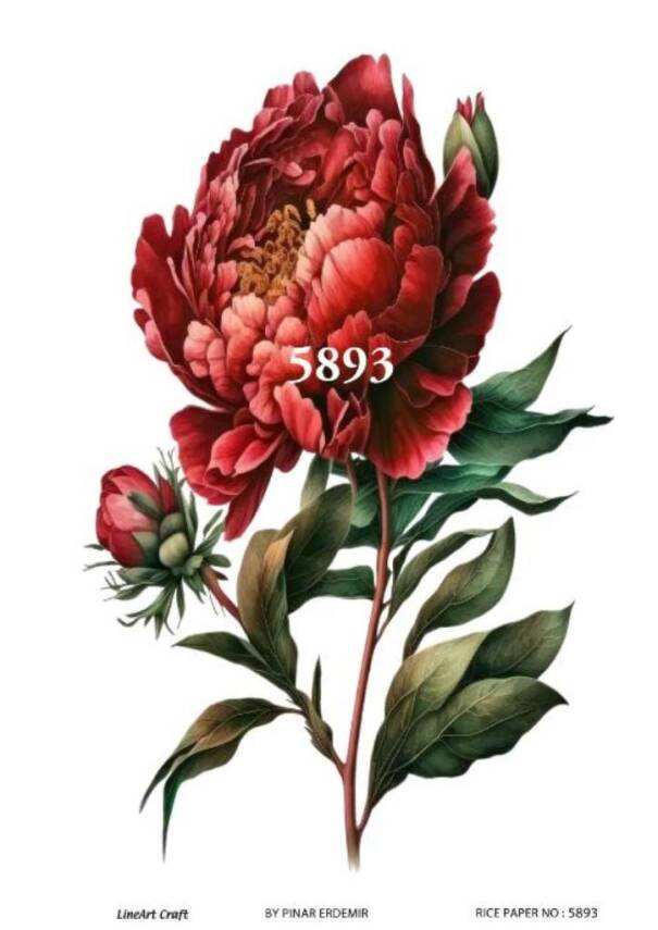 Çiçek Desenli Pirinç Dekopaj Model : 5893 - 1