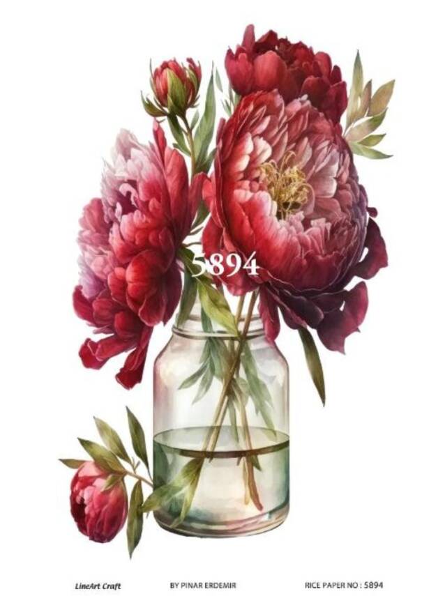 Çiçek Desenli Pirinç Dekopaj Model : 5894 - 1