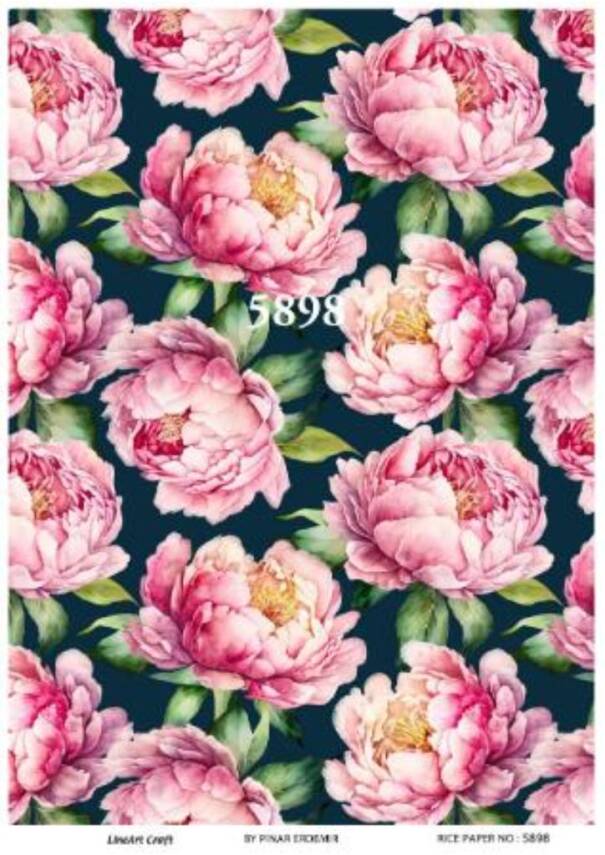 Çiçek Desenli Pirinç Dekopaj Model : 5898 - 1