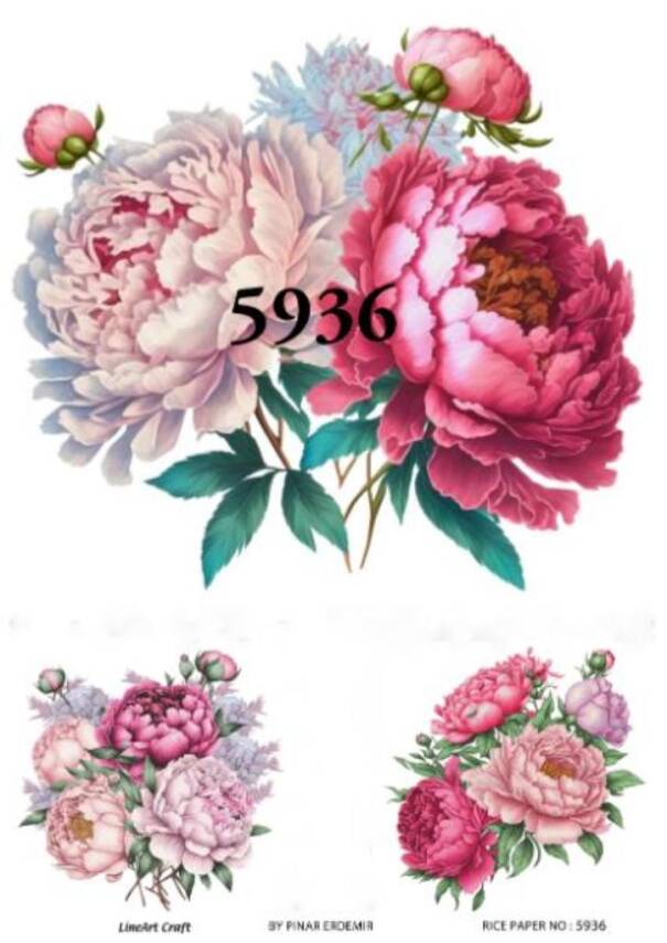 Çiçek Desenli Pirinç Dekopaj Model : 5936 - 1