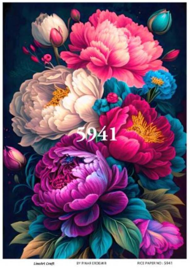 Çiçek Desenli Pirinç Dekopaj Model : 5941 - 1