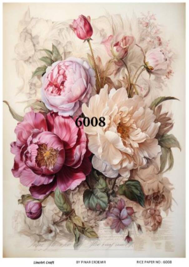 Çiçek Desenli Pirinç Dekopaj Model : 6008 - 1