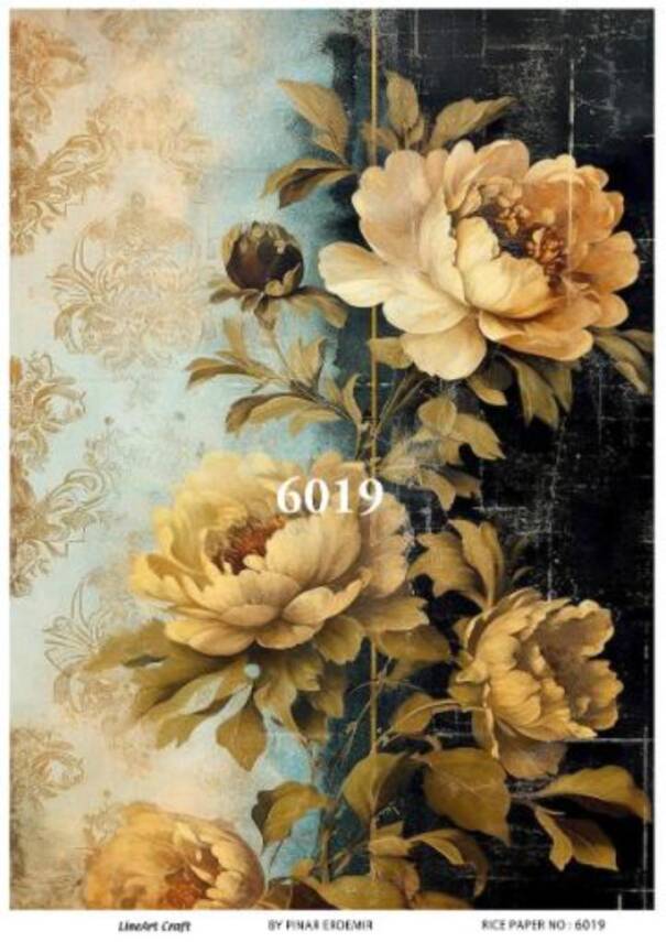 Çiçek Desenli Pirinç Dekopaj Model : 6019 - 1