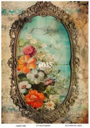 Çiçek Desenli Pirinç Dekopaj Model : 6035 - Line Art