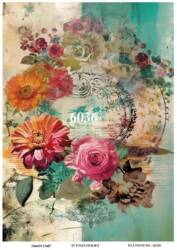 Çiçek Desenli Pirinç Dekopaj Model : 6036 - Line Art