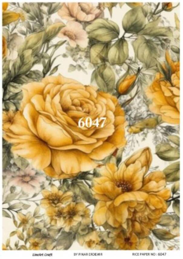 Çiçek Desenli Pirinç Dekopaj Model : 6047 - 1