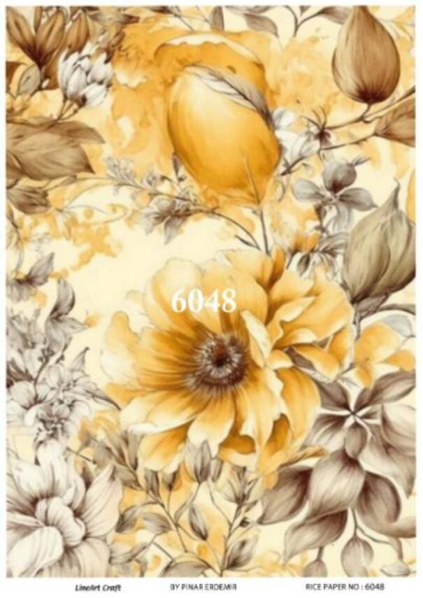 Çiçek Desenli Pirinç Dekopaj Model : 6048 - 1