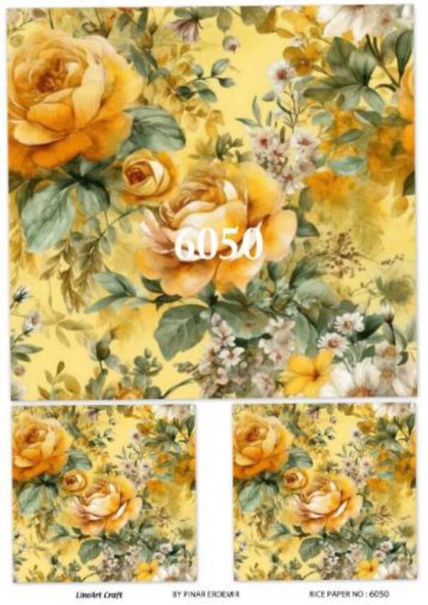 Çiçek Desenli Pirinç Dekopaj Model : 6050 - 1