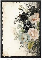 Çiçek Desenli Pirinç Dekopaj Model : BLACK11 - Line Art