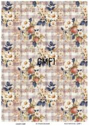 Çiçek Desenli Pirinç Dekopaj Model : ÇMF001 - Line Art