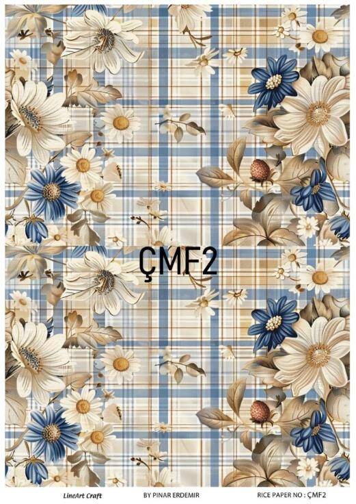 Çiçek Desenli Pirinç Dekopaj Model : ÇMF002 - 1