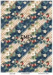 Çiçek Desenli Pirinç Dekopaj Model : ÇMF005 - Line Art