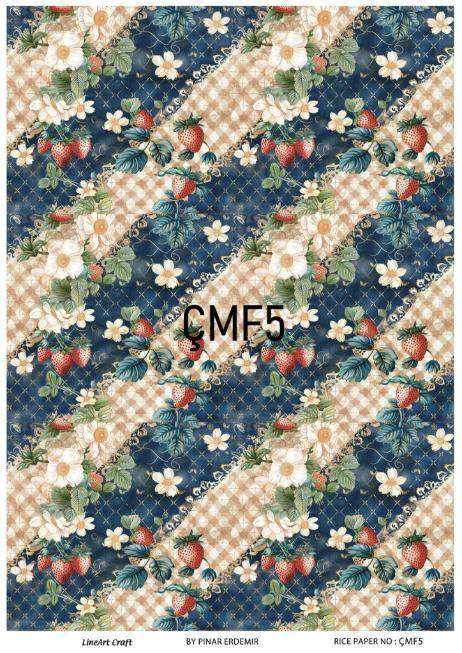 Çiçek Desenli Pirinç Dekopaj Model : ÇMF005 - 1