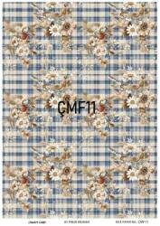 Çiçek Desenli Pirinç Dekopaj Model : ÇMF011 - Line Art