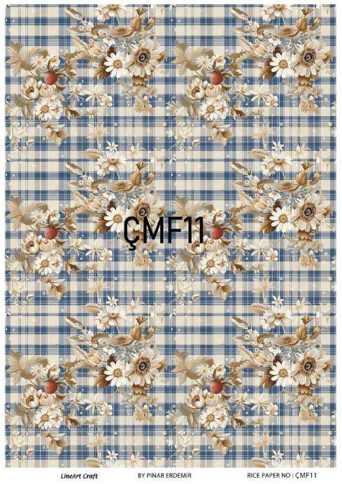 Çiçek Desenli Pirinç Dekopaj Model : ÇMF011 - 1