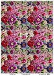 Çiçek Desenli Pirinç Dekopaj Model : EMBR06 - Line Art